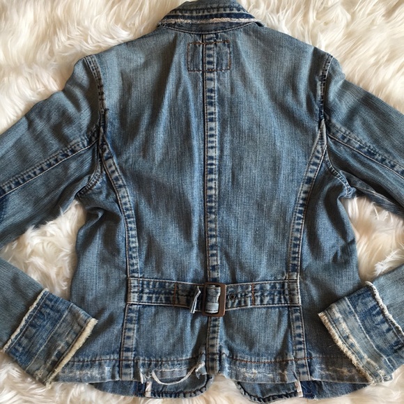 True Religion Distressed Jeans Blazer - Picture 7 of 11